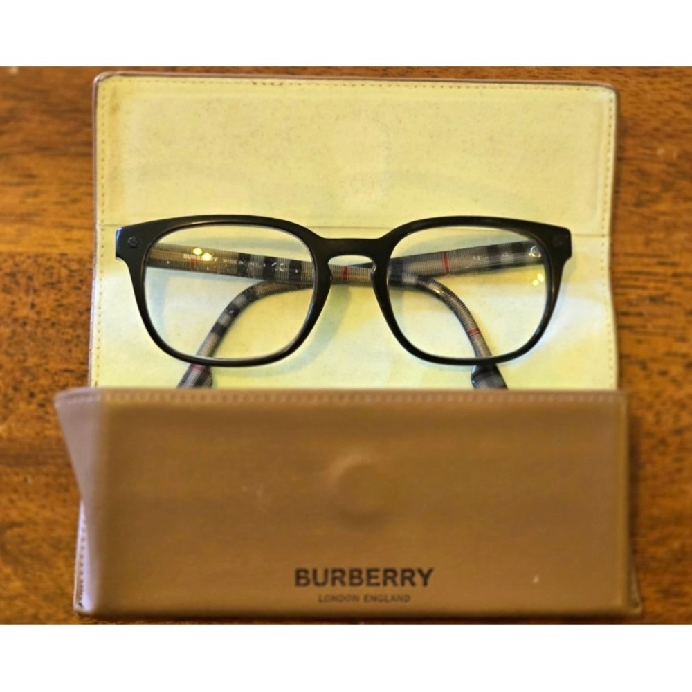 Burberry BE2119 3001 Black Plastic Square Full Rim Eyeglasses Frame 54-17